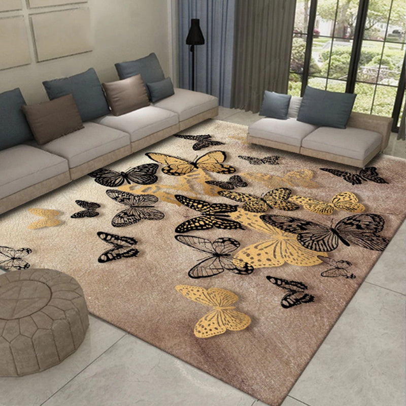 Frendorf | Multikleur Azië Binnenkleed Synthetisch 3D Patroon Tapijt Wasbaar Vlekbestendig Antislip Ondergrond Kleed voor Grote Kamer