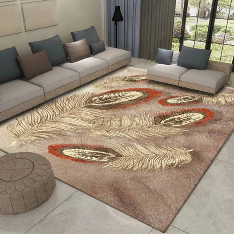 Frendorf | Multikleur Azië Binnenkleed Synthetisch 3D Patroon Tapijt Wasbaar Vlekbestendig Antislip Ondergrond Kleed voor Grote Kamer
