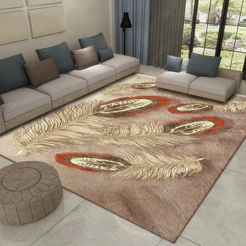 Frendorf | Multikleur Azië Binnenkleed Synthetisch 3D Patroon Tapijt Wasbaar Vlekbestendig Antislip Ondergrond Kleed voor Grote Kamer