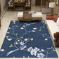 Frendorf | Mooi Multi Color Chinese Tapijt Synthetisch Bloemtekening Print Vloerkleed Machinewas Anti-Slip Achterkant Huisdier Vriendelijk Vloerkleed voor de Woonkamer