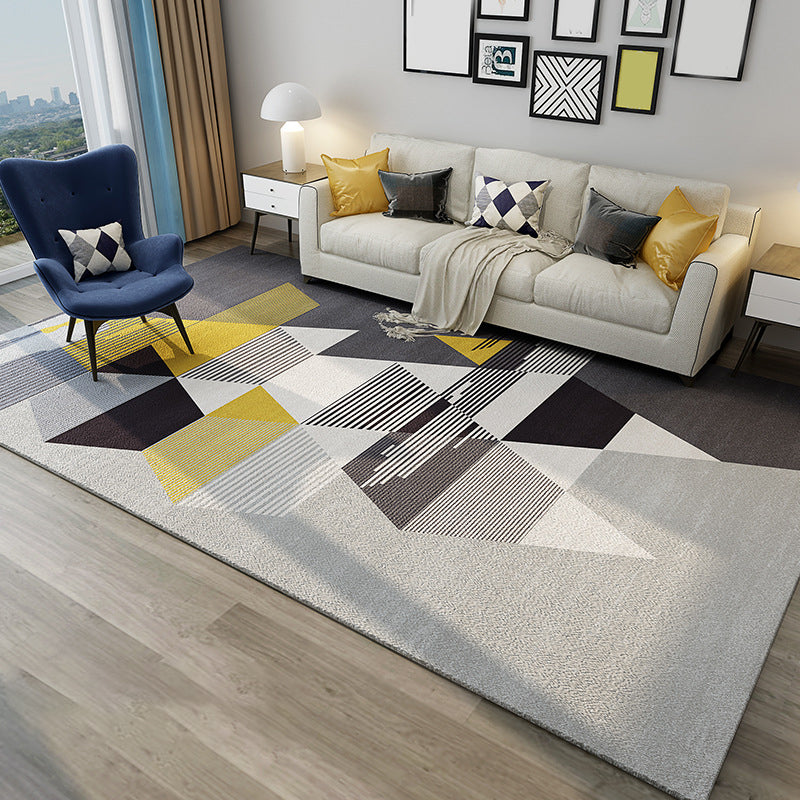 Frendorf | Chic Postmodernisme Vloerkleed Multi Kleuren Steampunk Tapijt Synthetisch Huisdier Vriendelijk Vlekbestendig Antislip Ondergrond Vloerkleed voor Thuis