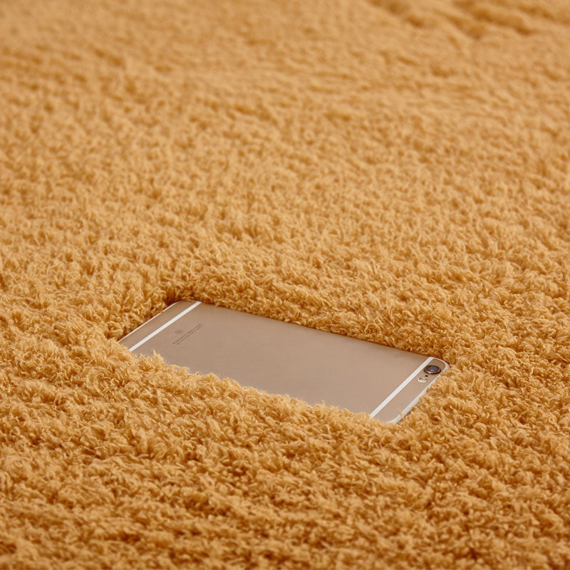 Einfacher Einfarbiger Teppich Mehrfarbiger Fleece Teppich Maschinenwaschbar Anti-Rutsch-Rücken Teppich für Schlafzimmer