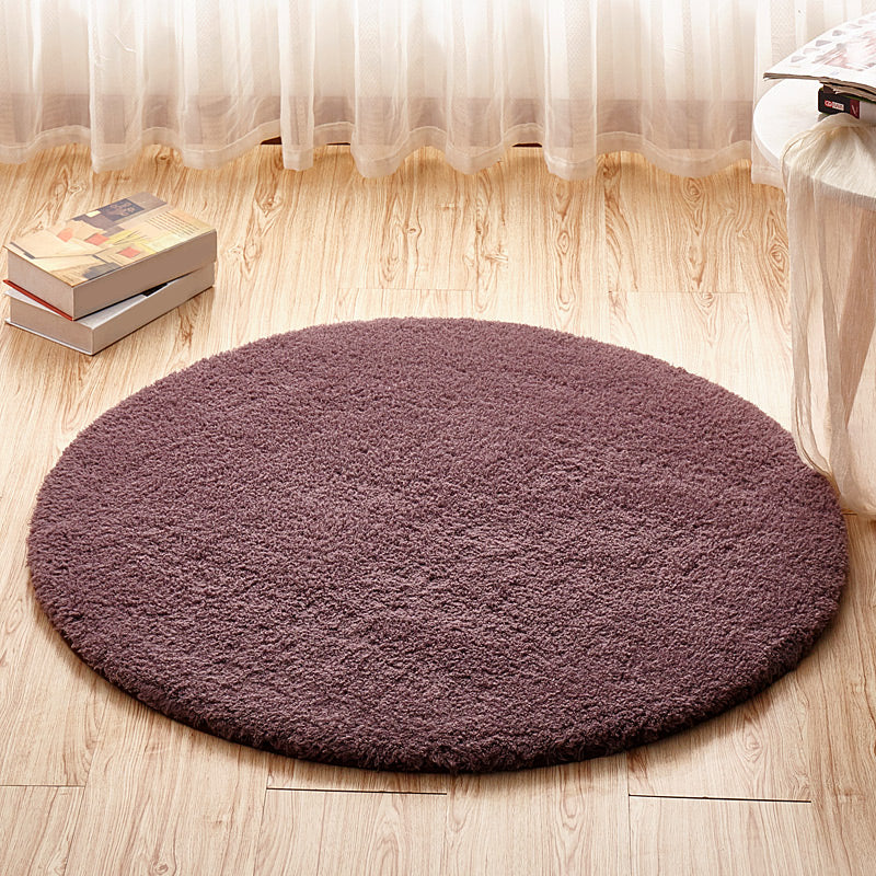 Einfacher Einfarbiger Teppich Mehrfarbiger Fleece Teppich Maschinenwaschbar Anti-Rutsch-Rücken Teppich für Schlafzimmer