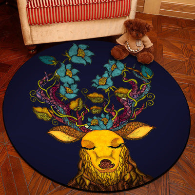 Frendorf | Novelty 3D Digitaldruck Teppich Mehrfarbiger Cartoon Teppich Polypropylen Fleckenbeständig Maschinenwaschbar Rutschfester Teppich für Schlafzimmer