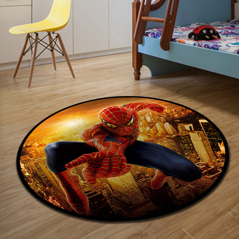 Frendorf | Novelty 3D Digitaldruck Teppich Mehrfarbiger Cartoon Teppich Polypropylen Fleckenbeständig Maschinenwaschbar Rutschfester Teppich für Schlafzimmer