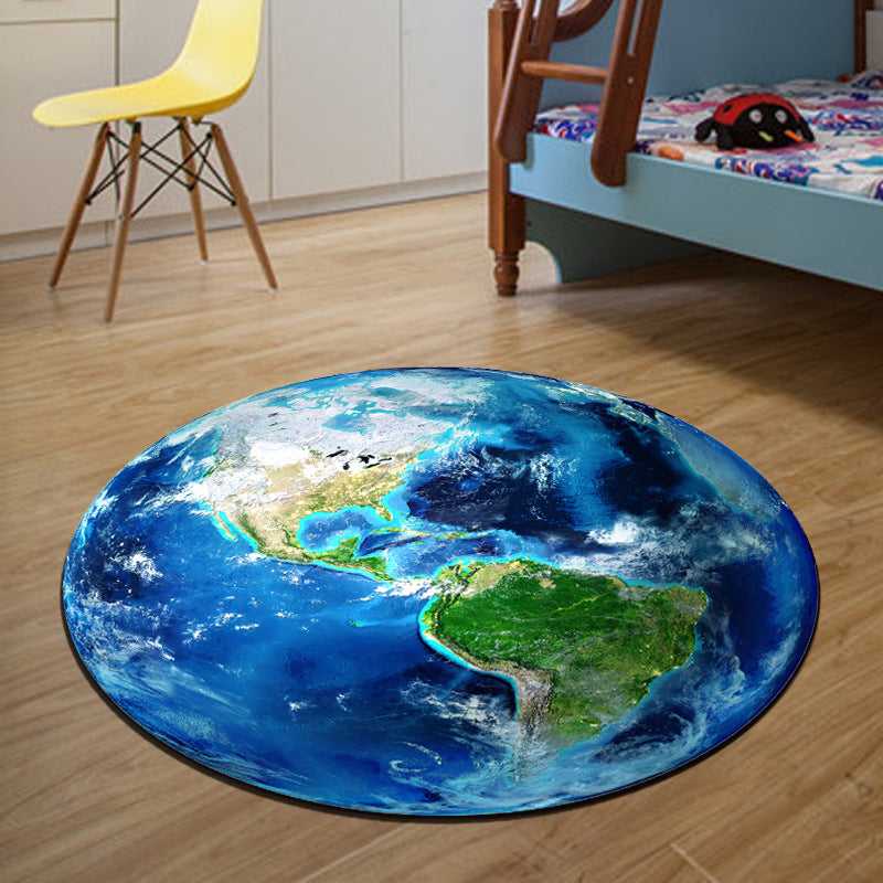 Frendorf | Novelty 3D Digitaldruck Teppich Mehrfarbiger Cartoon Teppich Polypropylen Fleckenbeständig Maschinenwaschbar Rutschfester Teppich für Schlafzimmer