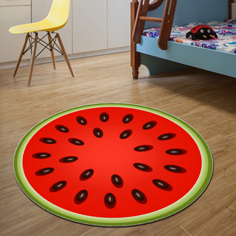 Frendorf | Novelty 3D Digitaldruck Teppich Mehrfarbiger Cartoon Teppich Polypropylen Fleckenbeständig Maschinenwaschbar Rutschfester Teppich für Schlafzimmer