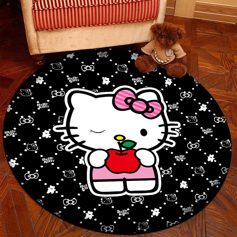 Frendorf | Novelty 3D Digitaldruck Teppich Mehrfarbiger Cartoon Teppich Polypropylen Fleckenbeständig Maschinenwaschbar Rutschfester Teppich für Schlafzimmer