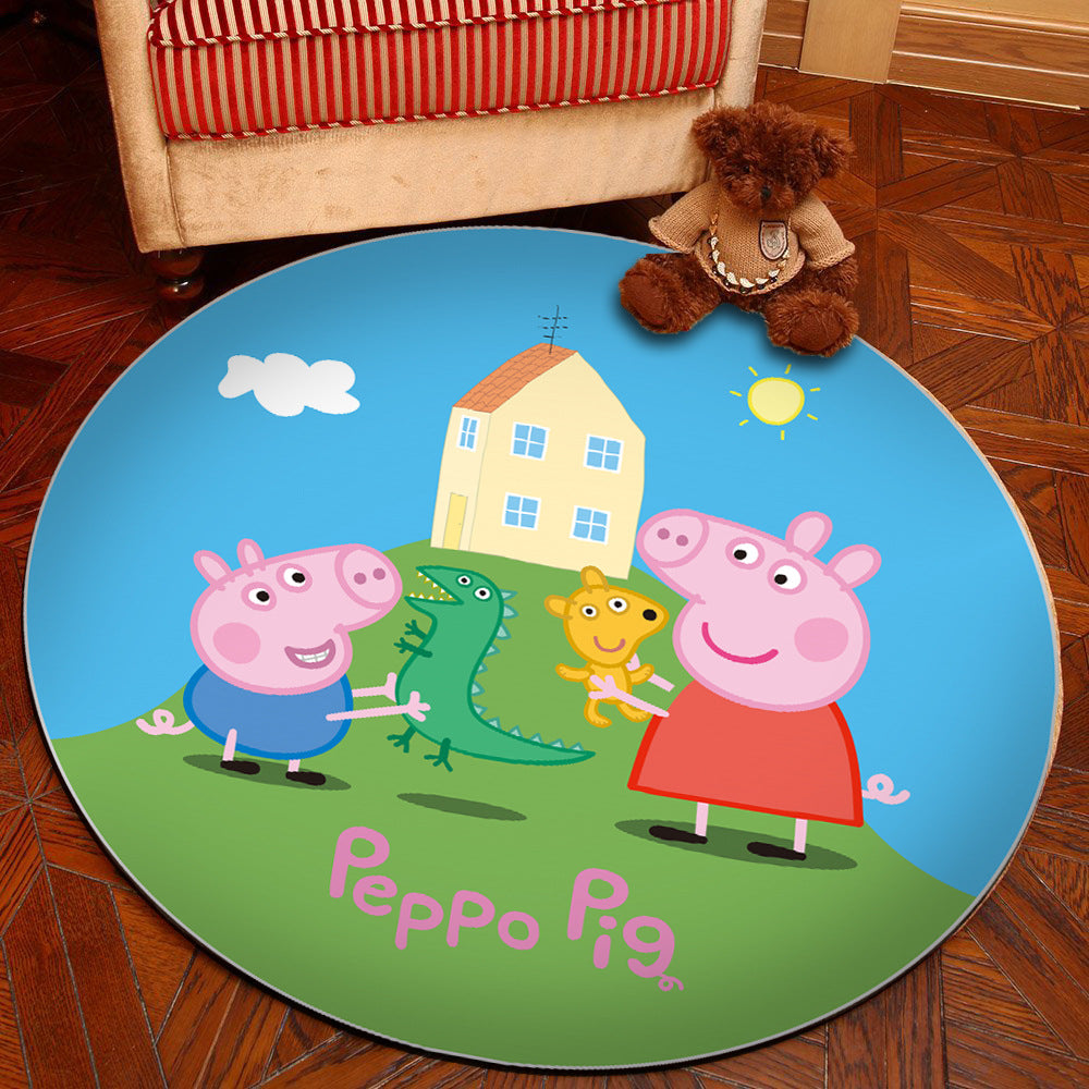 Frendorf | Novelty 3D Digitaldruck Teppich Mehrfarbiger Cartoon Teppich Polypropylen Fleckenbeständig Maschinenwaschbar Rutschfester Teppich für Schlafzimmer