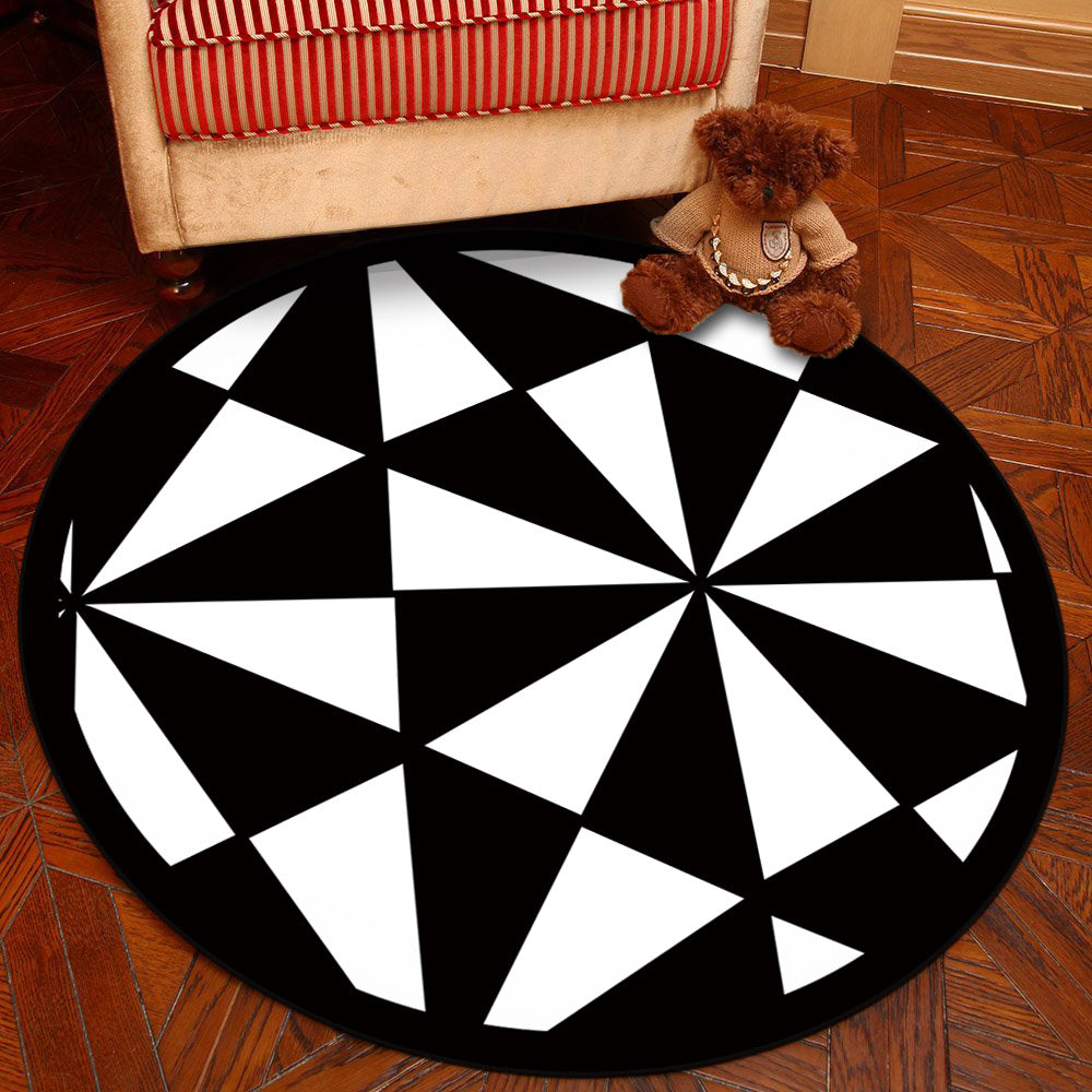 Frendorf | Novelty Geometry Animal Patterned Rug Multi-Colored Synthetics Rug Machine Washable Non-Slip Backing Stain Resistant Carpet für Raum