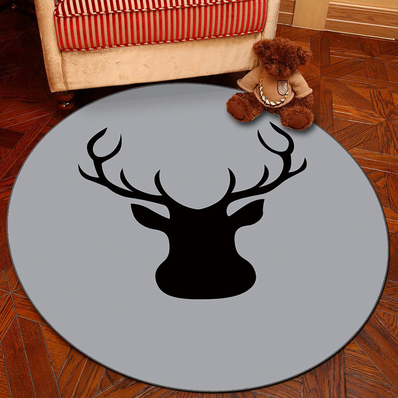 Frendorf | Novelty Geometry Animal Patterned Rug Multi-Colored Synthetics Rug Machine Washable Non-Slip Backing Stain Resistant Carpet für Raum