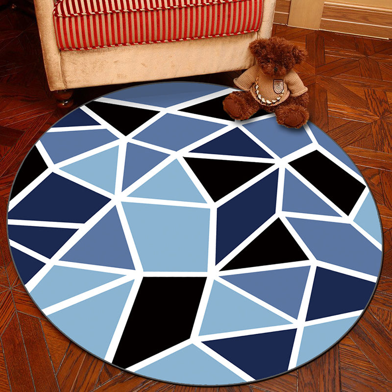 Frendorf | Novelty Geometry Animal Patterned Rug Multi-Colored Synthetics Rug Machine Washable Non-Slip Backing Stain Resistant Carpet für Raum