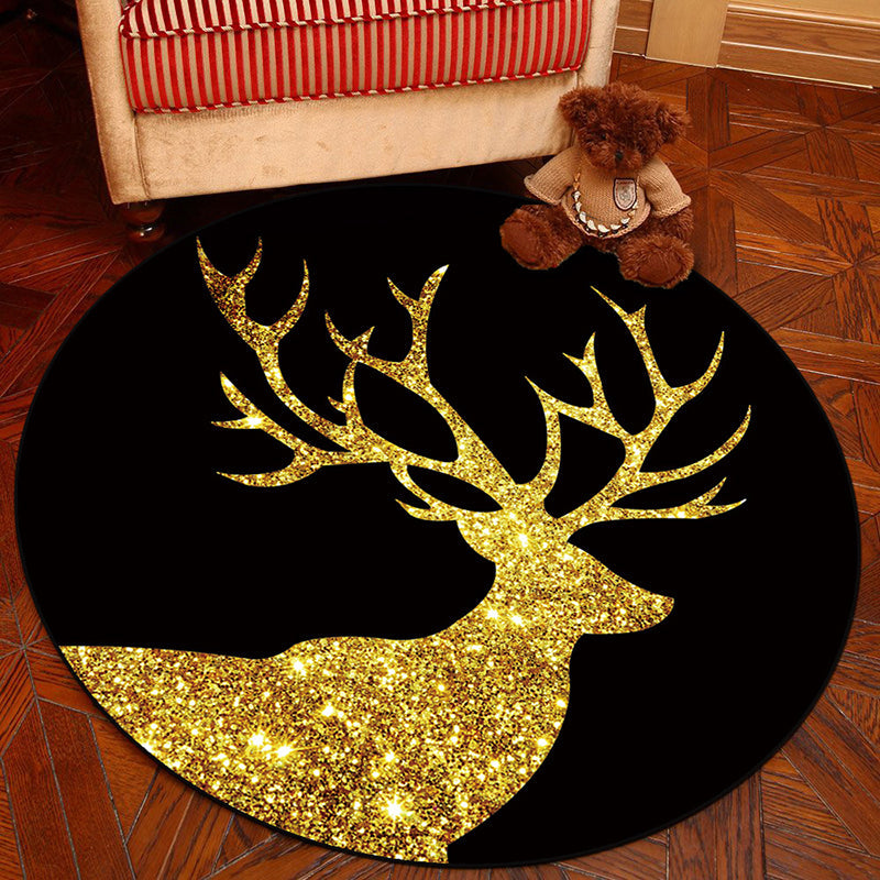 Frendorf | Novelty Geometry Animal Patterned Rug Multi-Colored Synthetics Rug Machine Washable Non-Slip Backing Stain Resistant Carpet für Raum