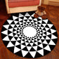 Frendorf | Novelty Geometry Animal Patterned Rug Multi-Colored Synthetics Rug Machine Washable Non-Slip Backing Stain Resistant Carpet für Raum