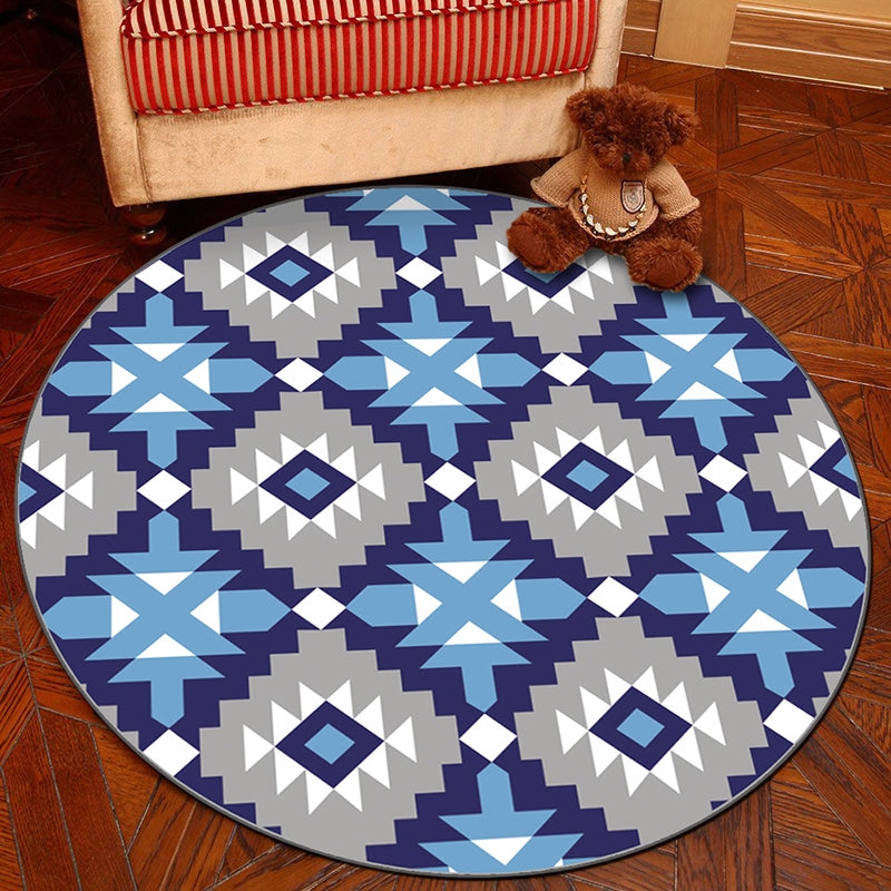Frendorf | Novelty Geometry Animal Patterned Rug Multi-Colored Synthetics Rug Machine Washable Non-Slip Backing Stain Resistant Carpet für Raum