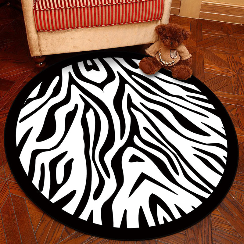 Frendorf | Novelty Geometry Animal Patterned Rug Multi-Colored Synthetics Rug Machine Washable Non-Slip Backing Stain Resistant Carpet für Raum