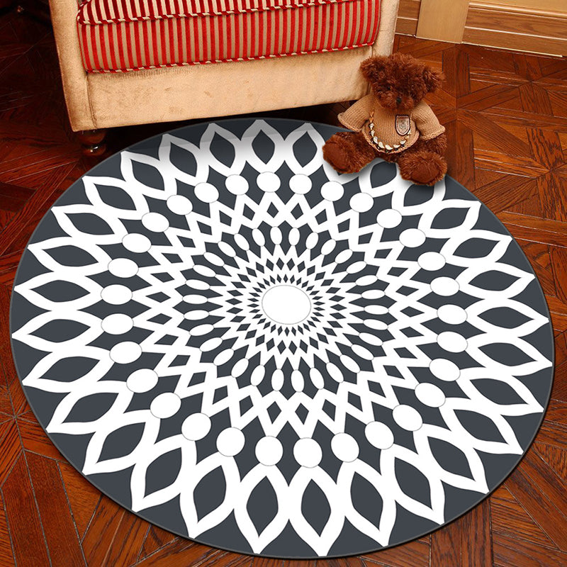 Frendorf | Novelty Geometry Animal Patterned Rug Multi-Colored Synthetics Rug Machine Washable Non-Slip Backing Stain Resistant Carpet für Raum