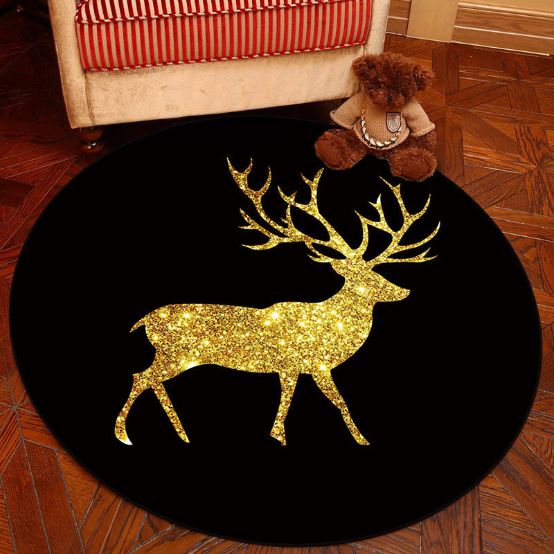 Frendorf | Novelty Geometry Animal Patterned Rug Multi-Colored Synthetics Rug Machine Washable Non-Slip Backing Stain Resistant Carpet für Raum