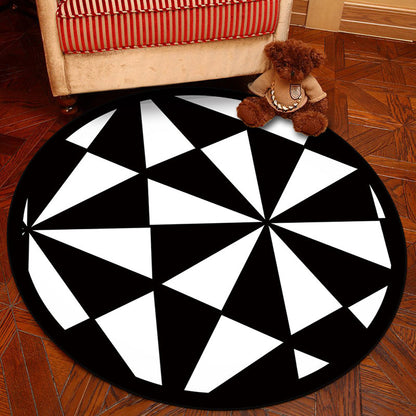 Frendorf | Novelty Geometry Animal Patterned Rug Multi-Colored Synthetics Rug Machine Washable Non-Slip Backing Stain Resistant Carpet für Raum