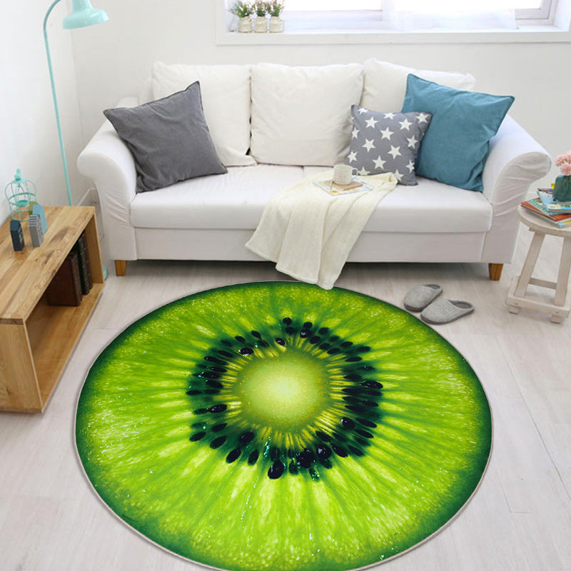 Frendorf | Multikleur Speelkamer Tapijt Modern 3D Grafisch Fruit Tapijt Synthetisch Antislip Machine Wasbaar Vlekbestendig Binnen Tapijt