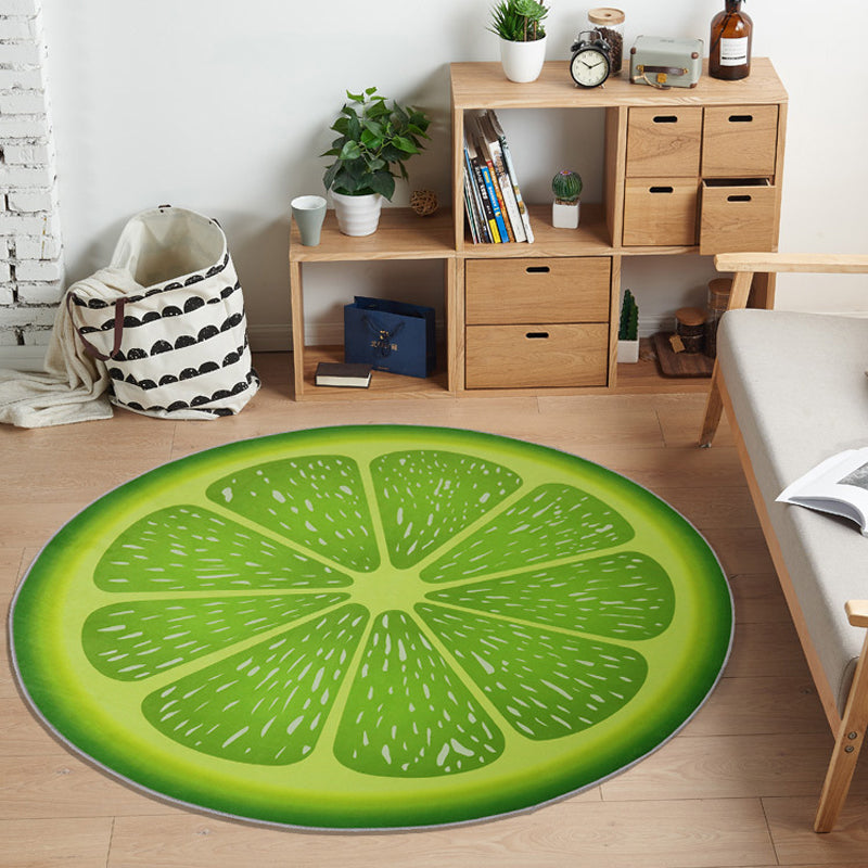 Frendorf | Multikleur Speelkamer Tapijt Modern 3D Grafisch Fruit Tapijt Synthetisch Antislip Machine Wasbaar Vlekbestendig Binnen Tapijt