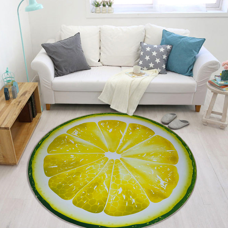Frendorf | Multikleur Speelkamer Tapijt Modern 3D Grafisch Fruit Tapijt Synthetisch Antislip Machine Wasbaar Vlekbestendig Binnen Tapijt