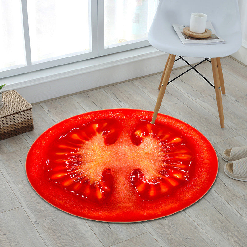 Frendorf | Multikleur Speelkamer Tapijt Modern 3D Grafisch Fruit Tapijt Synthetisch Antislip Machine Wasbaar Vlekbestendig Binnen Tapijt