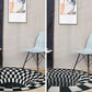 Creepy Hole 3D Illusion Teppich Schwarz und Weiß Moderner Teppich Polypropylen Haustierfreundlich Rutschfest Fleckenresistenter Teppich für das Wohnzimmer