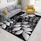 Frendorf | Glam Nordic Area Rug Mehrfarbig Pflanzen Teppich Fleckbeständig Waschbar Rutschfeste Unterlage Teppich für Sitzbereich