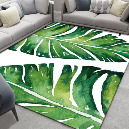 Frendorf | Glam Nordic Area Rug Mehrfarbig Pflanzen Teppich Fleckbeständig Waschbar Rutschfeste Unterlage Teppich für Sitzbereich