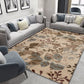 Frendorf | Glam Nordic Area Rug Mehrfarbig Pflanzen Teppich Fleckbeständig Waschbar Rutschfeste Unterlage Teppich für Sitzbereich