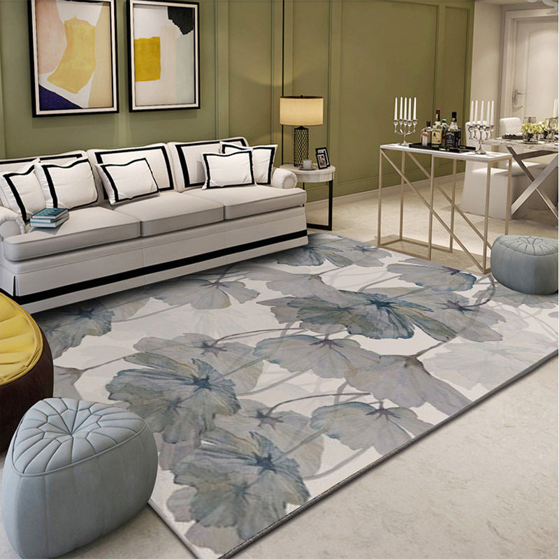 Frendorf | Multicolor Fußmatte Zeitgenössische Blumenmatte Synthetisch Fleckenbeständig Rutschfeste Rückseite Waschbar Bereichsteppich
