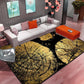 Frendorf | Multicolor Fußmatte Zeitgenössische Blumenmatte Synthetisch Fleckenbeständig Rutschfeste Rückseite Waschbar Bereichsteppich