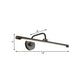 Schwarz/Antikmessing LED Wandleuchte Traditionelle Metall Lineare Make-Up Beleuchtung in Weiß/Warm/Natural Light, 14"/18"/23" W