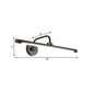 Schwarz/Antikmessing LED Wandleuchte Traditionelle Metall Lineare Make-Up Beleuchtung in Weiß/Warm/Natural Light, 14"/18"/23" W