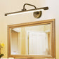 Schwarz/Antikmessing LED Wandleuchte Traditionelle Metall Lineare Make-Up Beleuchtung in Weiß/Warm/Natural Light, 14"/18"/23" W