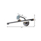 Schwarz/Antik Messing Verlängerte Vanity Licht Leuchte Klassisch Metall LED 14"/18"/23" W Badezimmer Wandleuchte Lampe in Weiß/Warm/Naturlicht
