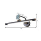 Schwarz/Antik Messing Verlängerte Vanity Licht Leuchte Klassisch Metall LED 14"/18"/23" W Badezimmer Wandleuchte Lampe in Weiß/Warm/Naturlicht