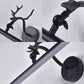 Frendorf | Lineare Vanity Lampe Traditionell 18"/23"/29.5" Breite LED Metall Wandleuchte in Schwarz für Badezimmer