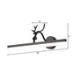 Frendorf | LED Wandlamp met Lineaire Metalen Schaduw Klassieke Badkamer Vanity Verlichting Fixture in Zwart, 16,5"/28"/38" Breed