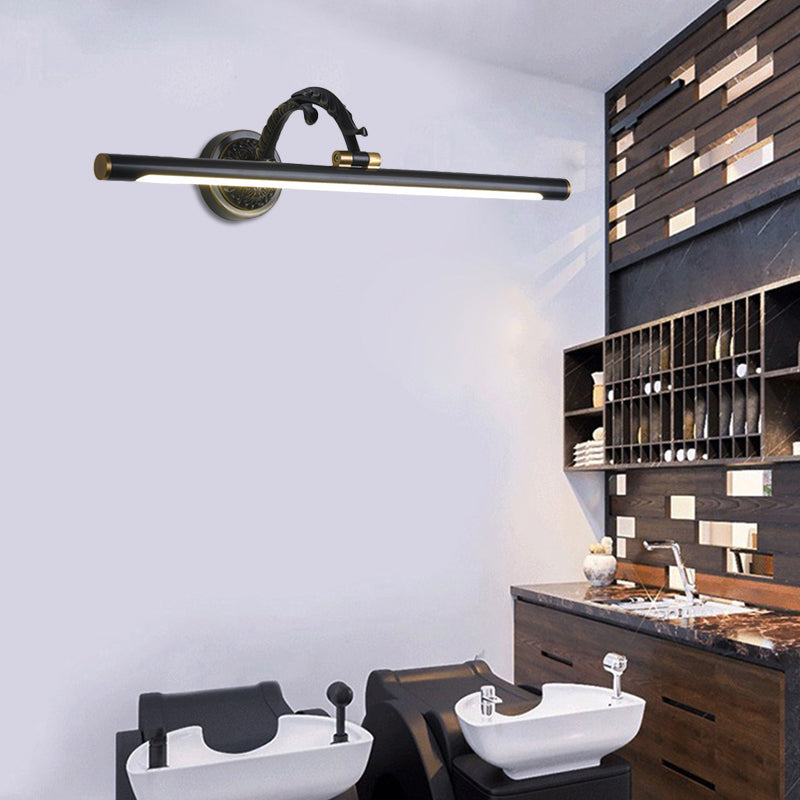 Frendorf | 14"/18"/23" Brede Verlengde Vanity Lamp Traditionele LED Metaal Zwart/Antiek Messing Wandlamp Lichtarmatuur voor Badkamer