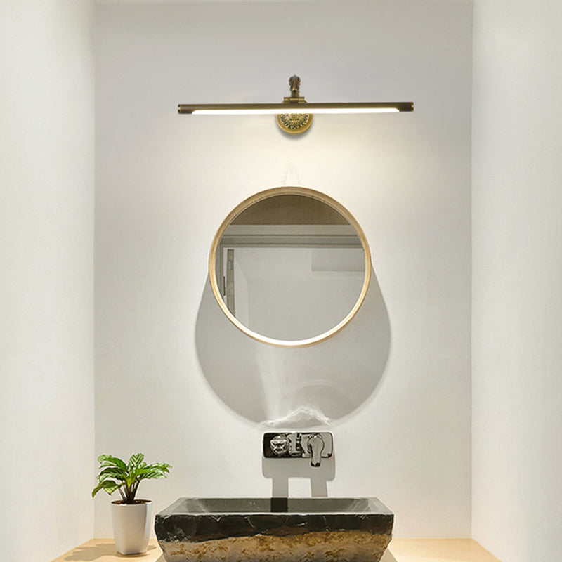 Frendorf | 14"/18"/23" Brede Verlengde Vanity Lamp Traditionele LED Metaal Zwart/Antiek Messing Wandlamp Lichtarmatuur voor Badkamer