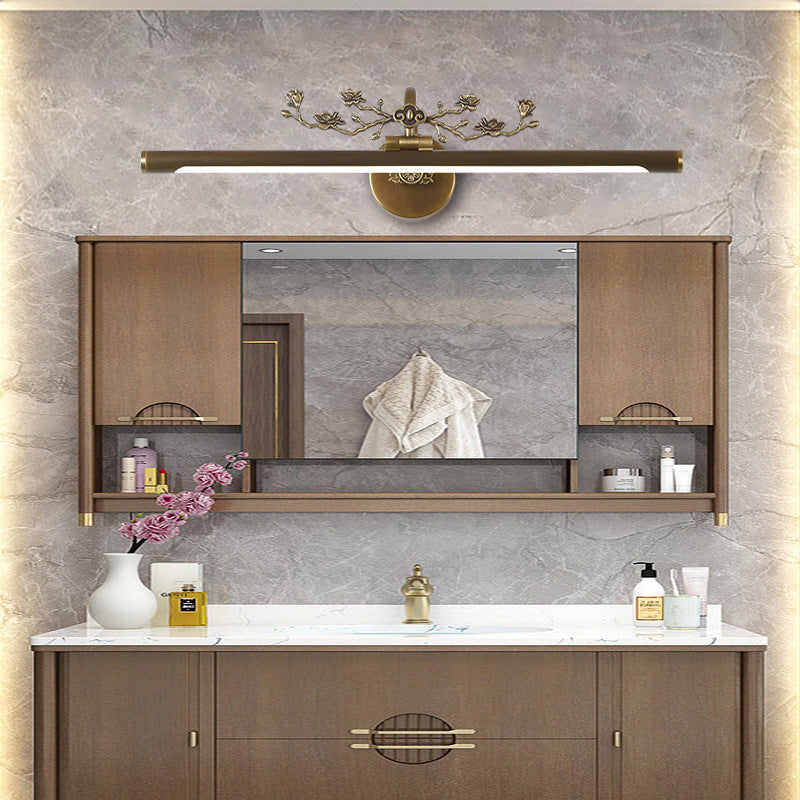 Frendorf | Verlengde Vanity Verlichting Traditionele 14"/18"/23" W LED Metalen Wandlamp voor Badkamer in Zwart/Antiek Messing