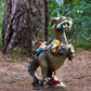 Dinosaurier fressende Gartenzwerg-Statue für Ihre Outdoor-Dekoration