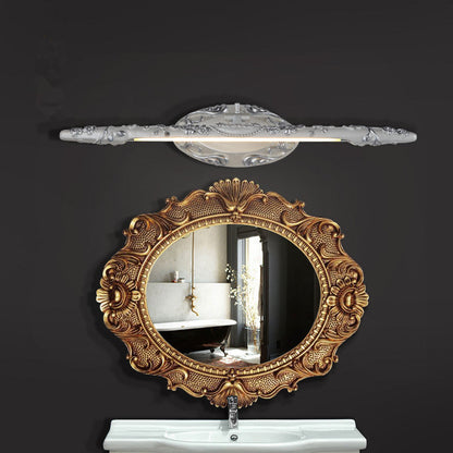 Frendorf | 19.5"/23.5"/26" Breite Silberne Verlängerte Waschtischleuchte Klassische Metall LED Badezimmer Wandlampe, Weiß/Warmes Licht