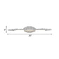 Frendorf | 19.5"/23.5"/26" Breite Silberne Verlängerte Waschtischleuchte Klassische Metall LED Badezimmer Wandlampe, Weiß/Warmes Licht