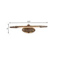 Braun verlängerte Vanity-Leuchte Klassische Metall LED Badezimmer Wandleuchte Lampe in Weiß/Warmlicht, 19,5"/23,5"/26" breit