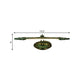 Frendorf | 19.5"/23.5"/26" Breite Grüne Elongierte Wandlampe Klassische Metall LED Badezimmer Wandleuchte Lampe, Weiß/Warmes Licht