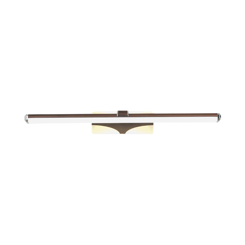 Braun verlängerte Vanity Lichtarmatur klassische Metall LED Badezimmer Wandleuchte Lampe in Weiß/Warmlicht, 16,5"/23" breit