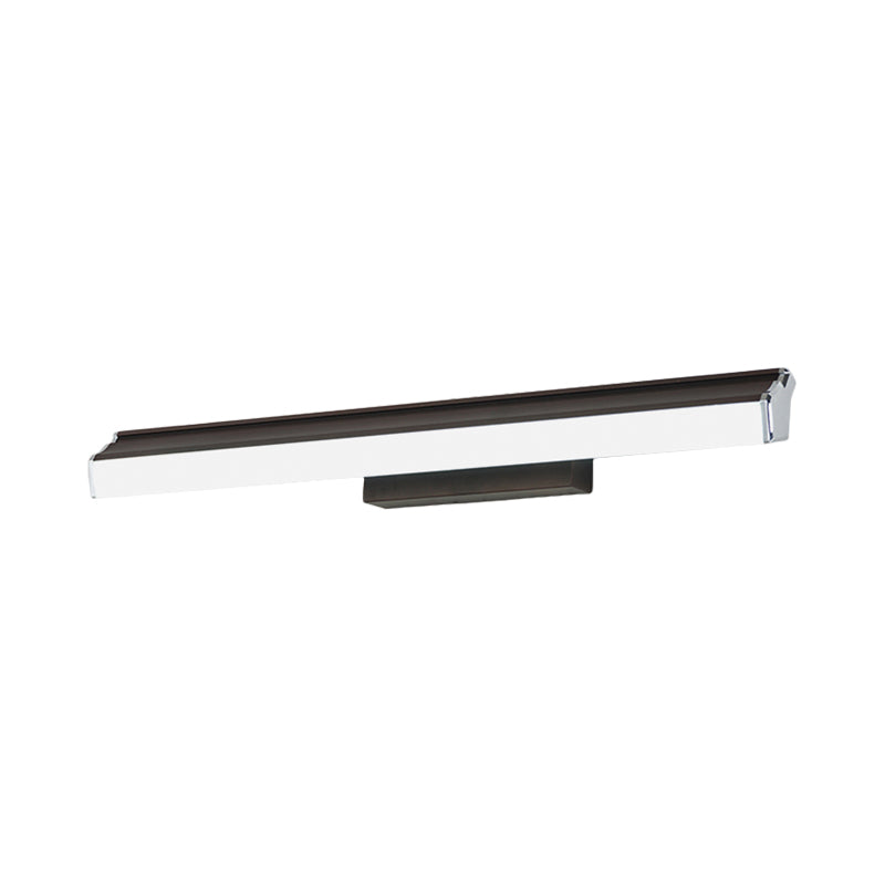 Frendorf | 16"/22.5" Breite Braune Verlängerte Vanity Licht Armatur Klassische Metall LED Badezimmer Wandleuchte Lampe in Weiß/Warmes Licht